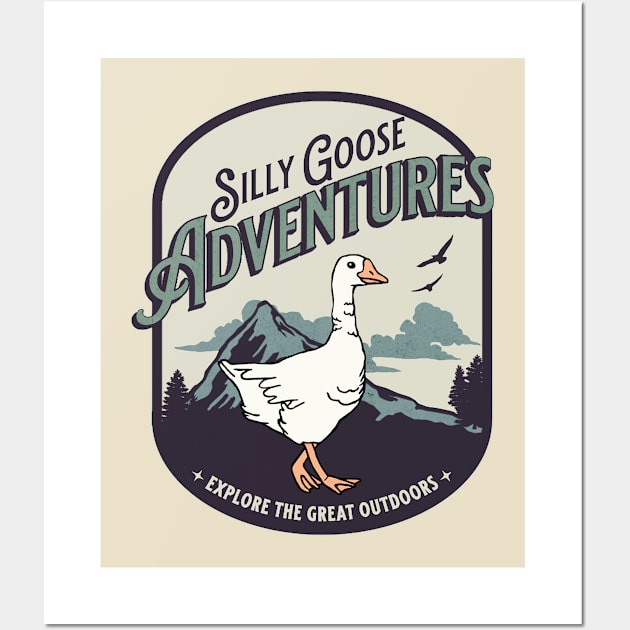 Silly Goose Adventures Wall Art by Downtown Rose